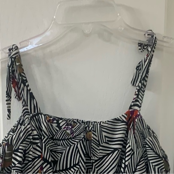 Zara Fun Jungle Animal Print Shorts Romper Women’s Medium - Picture 6 of 16